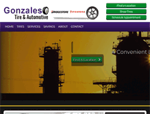 Tablet Screenshot of gonzalestire.com